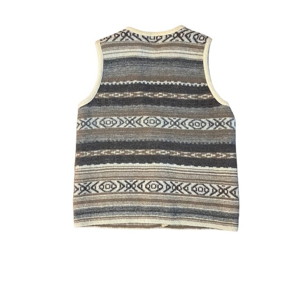 Vintage 1980 Winona Knits Women's Wool Cardigan Cozy Sweater Vest Size Medium - Picture 2 of 8